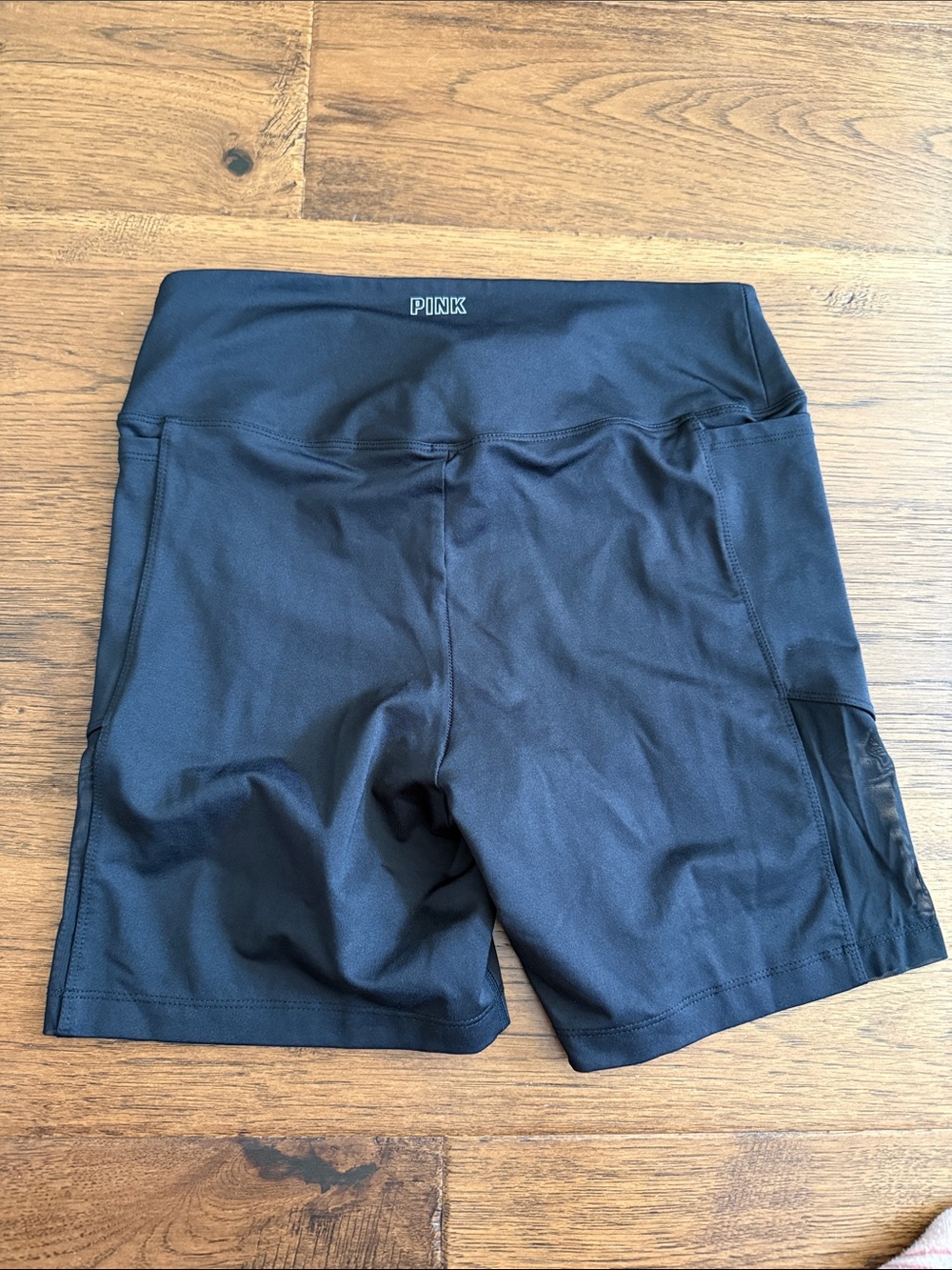 PINK Women's Black High-Waist Active Shorts - Picture 2 of 5